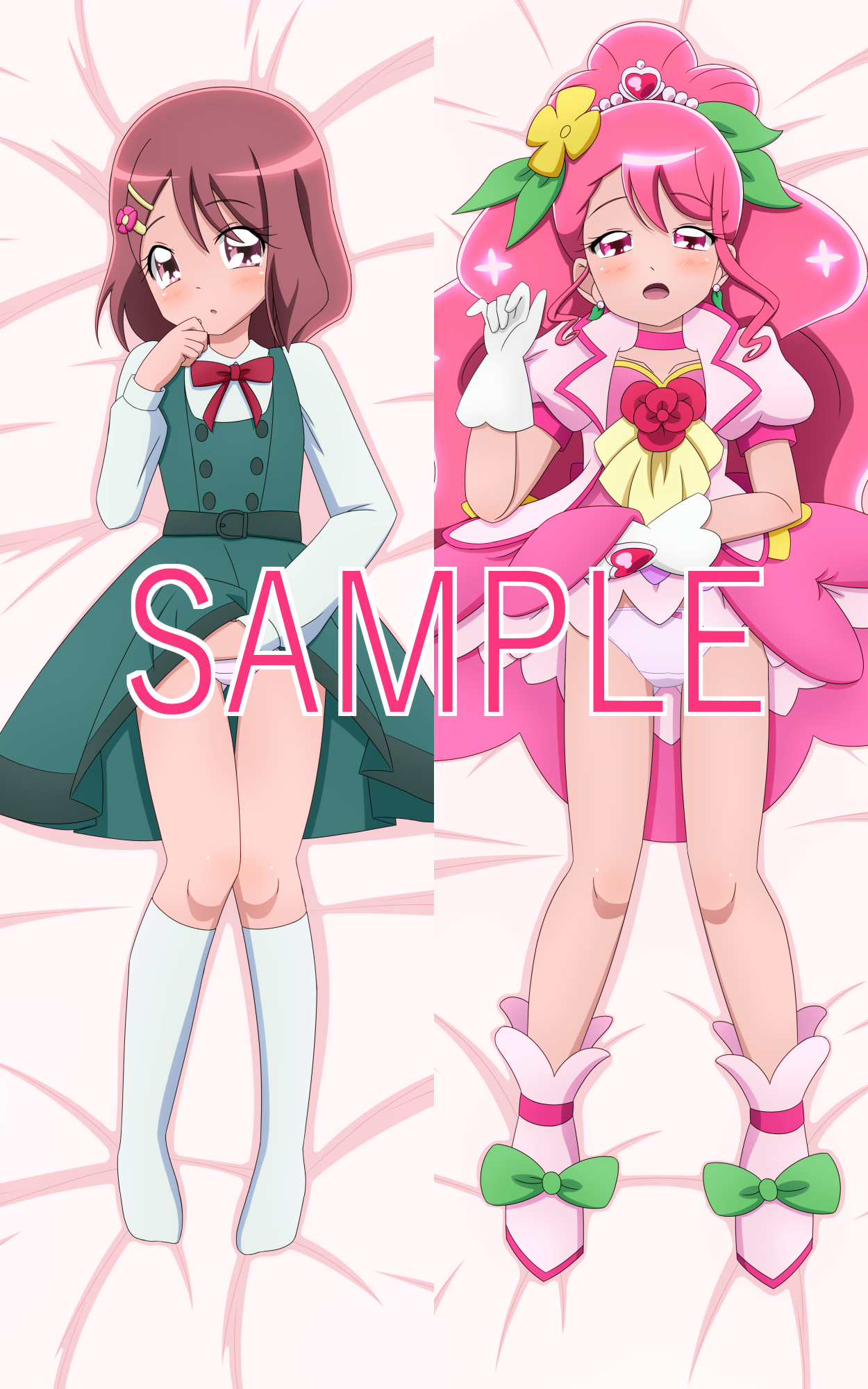 キュアグレース キュアフォンテーヌ 抱き枕カバー まくらカバー 公式 プリキュア 駿河屋 -<中古>キュアグレース/キュアフォンテーヌ まくらカバー
