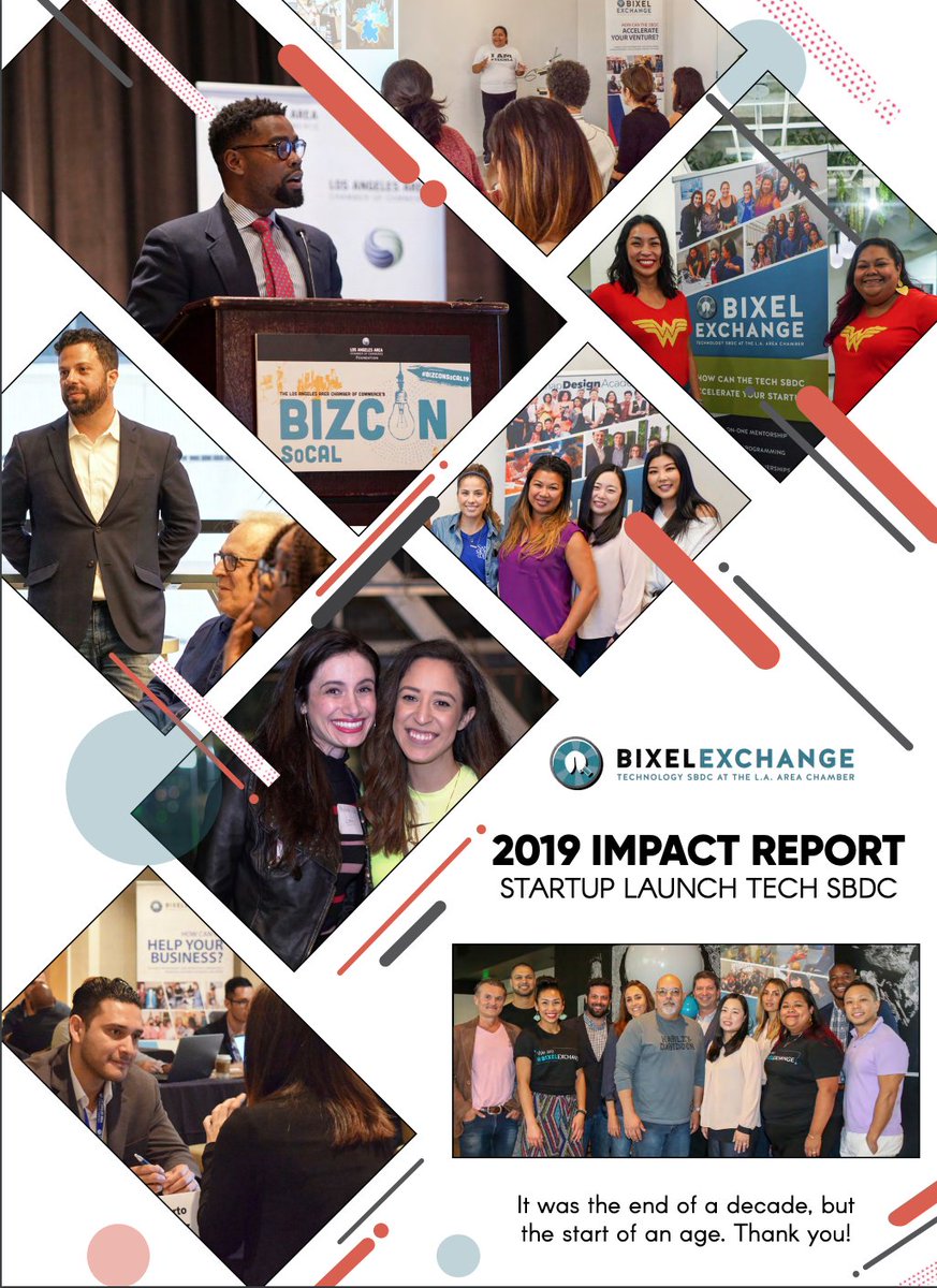 BixelExchange's tweet photo. Our 2019 #StartupLAunch Impact Report is here!! $18M in Cap Infusion, almost 800 jobs, 42 companies started and so much more!!
Check out the full report: https://t.co/qmJXtCghqB
#WeAreLA #ItTakesAVillage #LongLA #EconomicDevelopment #TechSBDC #DiversityMatters https://t.co/VanhhmUDQG