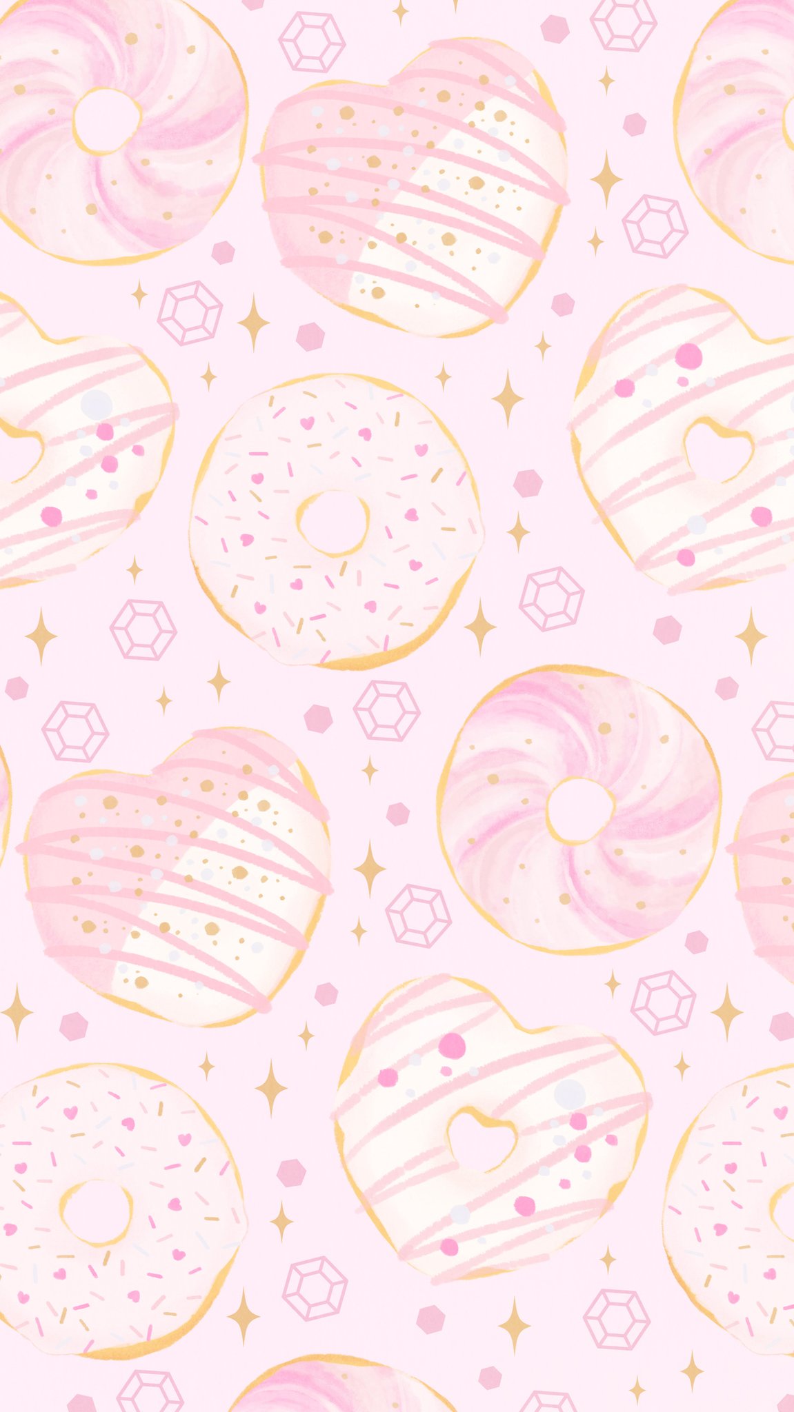 Omiyu お返事遅くなります در توییتر パステルピンクなドーナツ Illust Illustration ドーナツ Donuts イラスト Iphone壁紙 壁紙