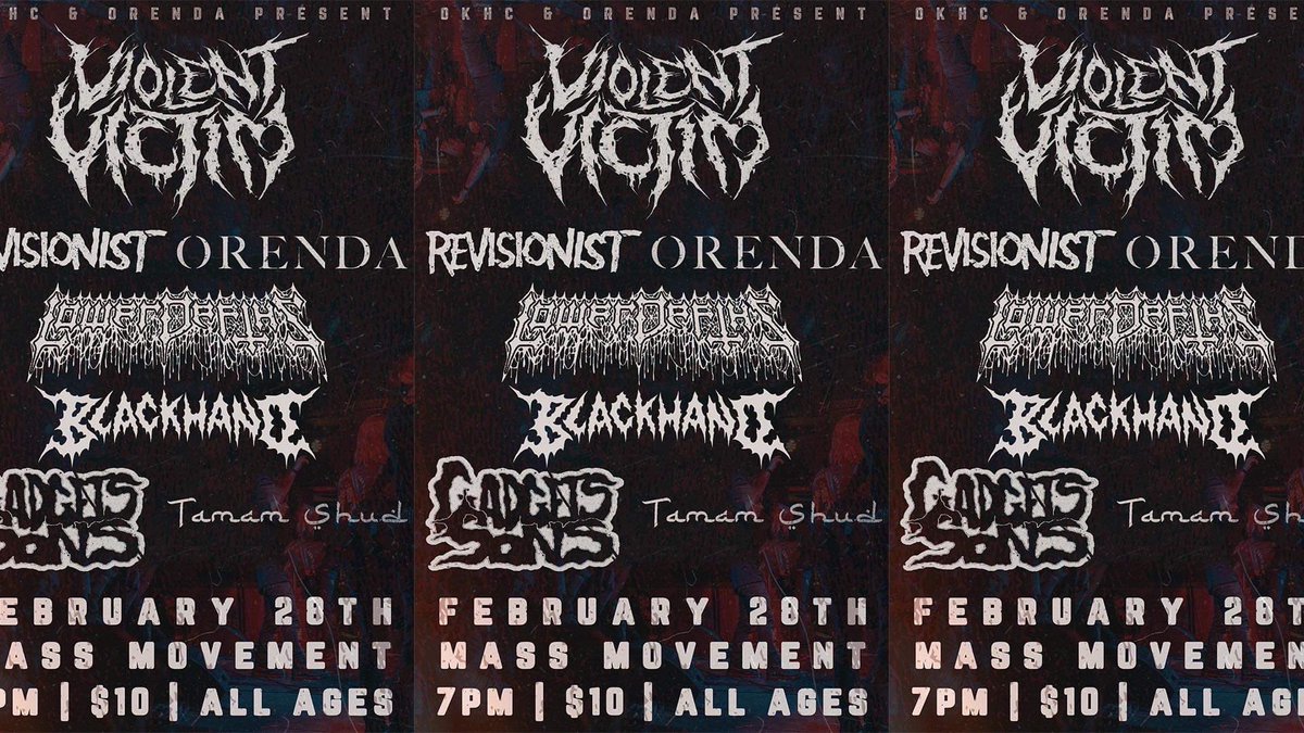 TUSLA. I’m drunk. Lower Depths is here. We honestly coming for y’all. Texas tornado.