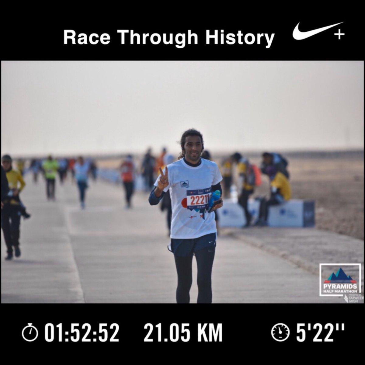 waleed_sulimany's tweet photo. Raced Through History 🏃🏻.. Run alongside one of the most ancient wonders of the world ..
#RaceThroughHistory
#PyramidsHalfMarathon
#thetrifactory
#nikerunclub
@pyramidshalfmarathon https://t.co/i6m33Oym0b