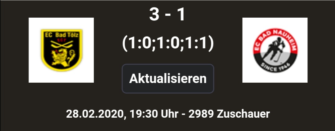 DEL2_News's tweet photo. Heimsieg für Bad Tölz: Die @toelzerloewen gewinnen mit 3:1 gegen den @ec_bn . #del2 #HerzblutEishockey #ectecn https://t.co/4dwBIy6TyH