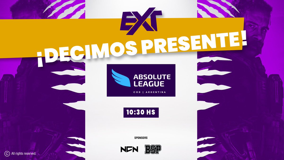 ExteorityGaming's tweet photo. ¡Decimos presente!
Nuestros guerreros de #CallOfDuty estarán disputando el presencial de @ABLeagueCOD a partir de las 10:30 hs.
¡Estaremos todos con ellos! ¡A darlo todo!
#GoExteority https://t.co/oeBggsX1sA