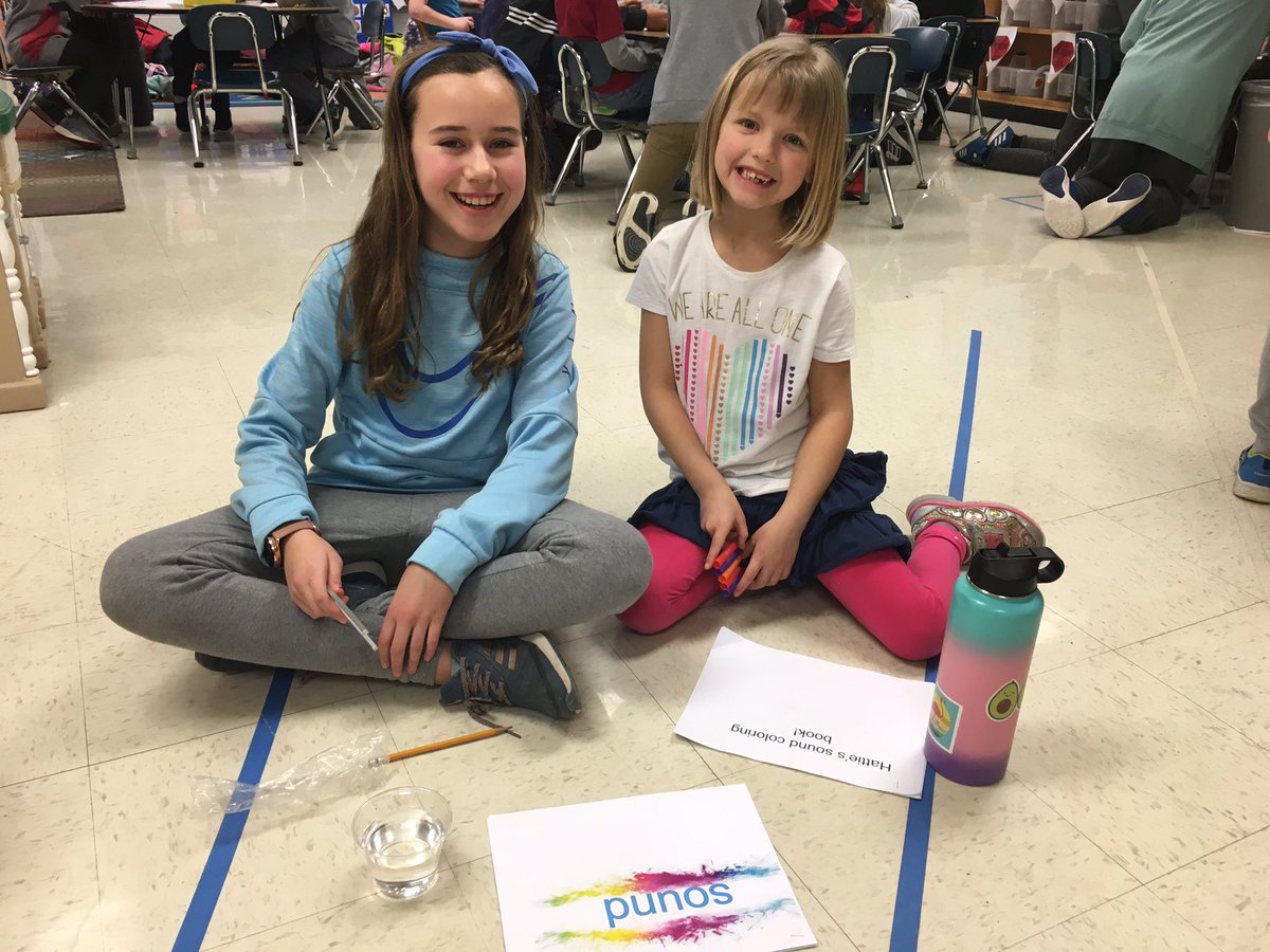 mt5thgrade's tweet image. Fifth graders created lessons and picture books to teach their kindergarten buddies about sound! 👂🎸🎺🥁🎧