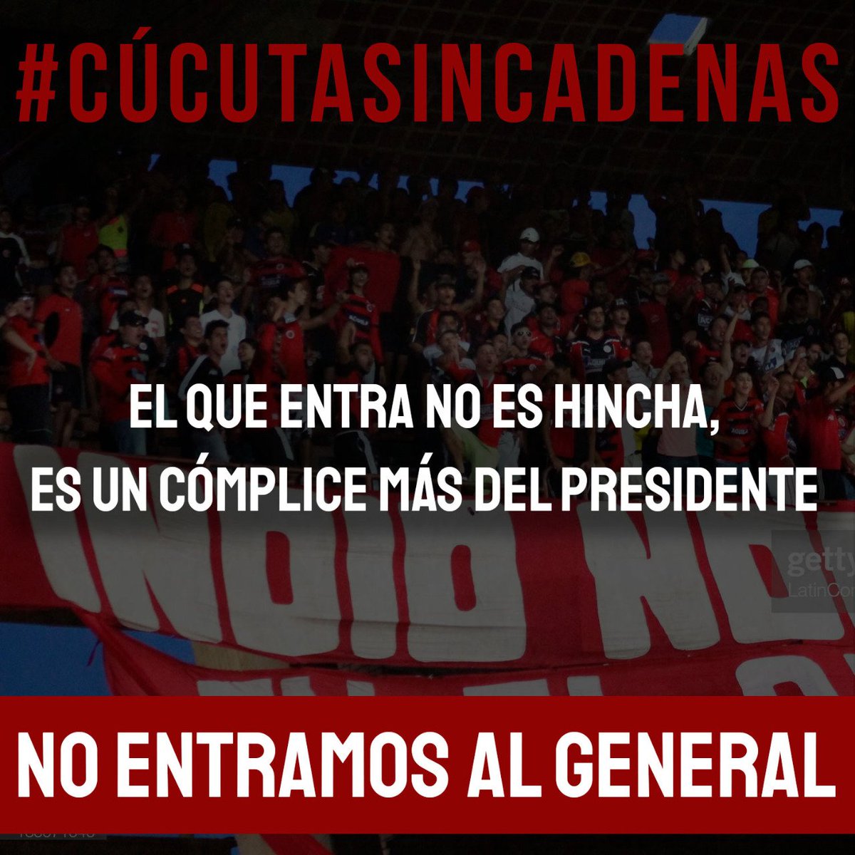 Cooperleal117's tweet photo. El que entre al estudio es cómplice del asesino del futbol @JoseACadenaM va entrar su madre mercenario de mierda #CUCUTASINCADENA el sentimiento del verdadero hincha no se negocia
Ya van tres equipos cuántos más van a ser? #NoMasCadena https://t.co/v1QOu8S7Cq