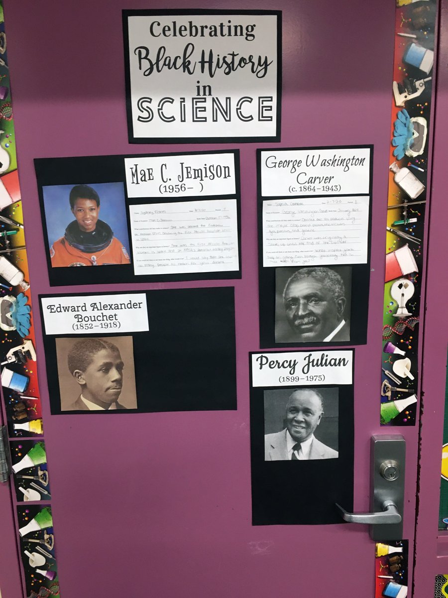 Desert Canyon Middle School students are celebrating Black History Month by learning about pioneering scientists, including Mae Jemison – the first black woman to travel into space – and Edward Bouchet – the first African American to earn a Ph.D. from any American university.