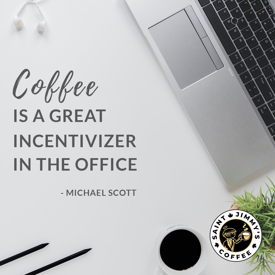 StJimmysCoffee's tweet photo. Coffee is quite literally a drug that speeds people up.! 😉😘
Do you have a Saint Jimmy's Coffee System for your office ?
Call Us 416-477-2549 to get your Free Coffee Samples. 
#FlavouredCoffee #SaintJimmys #ATrulyCanadianCompany #OfficeCoffee #Breakroom #Office #Work https://t.co/Q5eK0h2dBV