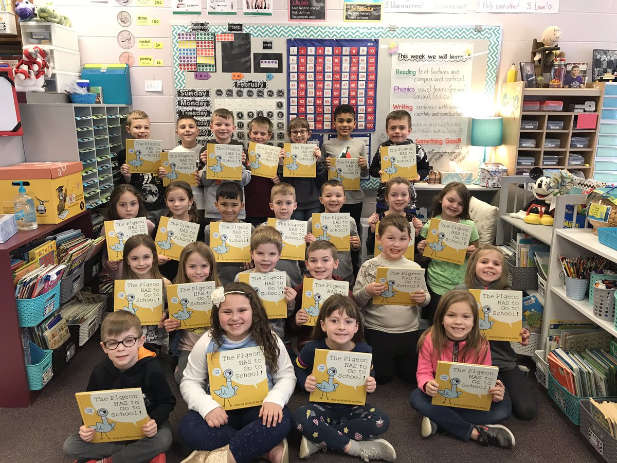 picone_s's tweet photo. Thank you CPS PTO for our new Mo Willems book, โThe Pigeon HAS to go to School!โ We loved reading this story all week! #connect #everykid #OAOS @CindyDucca @CrestwoodSupt https://t.co/PUtUqO2hr0