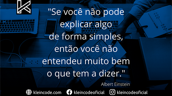 kleincode's tweet image. Assim o software da sua empresa! Ele deve ser simples e fácil de entender, mesmo sendo denso. E dar segurança nos processos que executa.
Você sabe como deve ser um bom software? Escreve aí pra nós quais suas dúvidas.
#KleinCode #KleinCodeSistemas #DicasDaKleinCode #software #foco