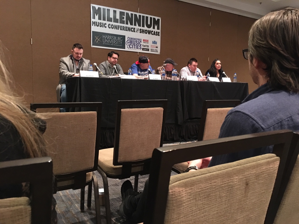 Attending the Careers in the Music Industry panel at <a href="/MillenniumConf/">Millennium Music Conference & Showcase #MMC25</a> . —Lauren