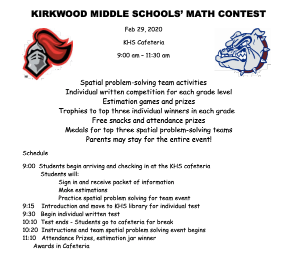 There are many, many outstanding and exciting events happening this weeken:
Elementary Chess Tournament
Middle School Math-a-Thon-Saturday 
NKMS Play "You're A Good Man, Charlie Brown"
KHS AP Studio Art Exhibit
Kirkwood Clean Sweep
Coffee with the Superintendent

Please join us!