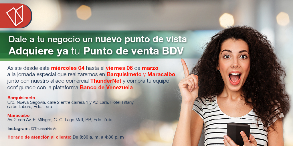 BcodeVenezuela's tweet photo. Asiste a nuestra jornada #PuntoAlianzasBDV en #Barquisimeto y #Maracaibo del #04Mar al #06Mar 📌

🗂️ Recaudos: 

✅ RIF personal y jurídico actualizado 
✅ C.I. de firmantes 
✅ Registro Mercantil y Acta Constitutiva 
✅ Código de afiliación #BDV https://t.co/c07WW23eT4