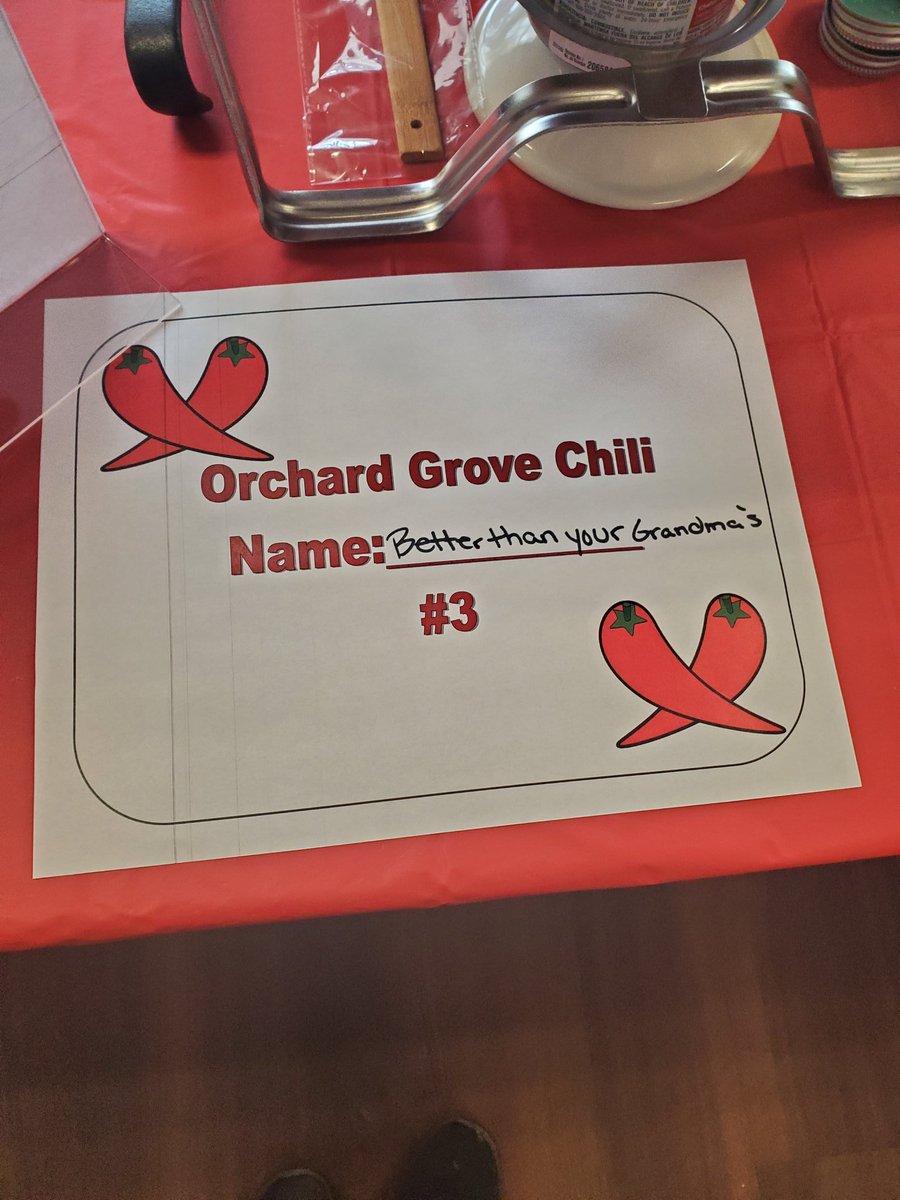 ShelbyChefs's tweet photo. @ShelbyCrossing takes 1st place at Orchard Grove 3rd Annual Chili Cook-Off!!!🏆 Everyone please take a moment and congratulate Chef Mira on her award winning chili!🥣 Be on the look out for the Black Kettle trophy to be placed in the campus soon!🏅 @nolafoodguy @chefJohnDSS https://t.co/k3TXNkIH0N