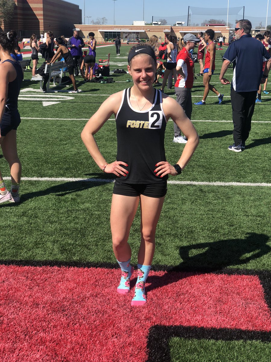 FosterWmnsTrack's tweet photo. 3rd meet of the year and 3rd 🥇 for Macie Ellis in the 3200m! This was also her 2nd PR of the season‼️ Way to go Macie! #ProtectTheNest #Fa1conFast #3Peat 🥇🥇🥇 https://t.co/xqiKR7i9yW