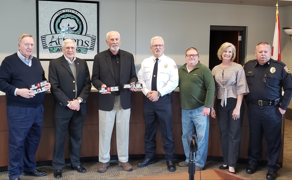 AthensAL's tweet image. Community grant from Rep. Crawford, Sen. Butler &amp;amp; Sen. Melson funds seat belt covers @AthFire &amp;amp; Athens Police can distribute upon request. “The more information we can equip ourselves with as responders, the better we can serve our citizens,” Fire Chief Thornton said.