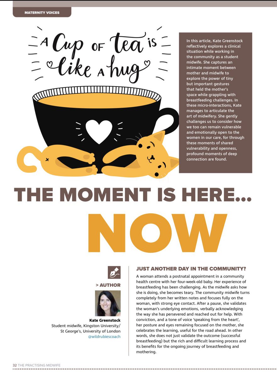 TPM_Journal's tweet photo. @CullJoanne @wildrubiescoach Isn’t it a wonderful piece! Whohoo 🌟

And ‘A cup of tea is like a hug’ is perfect to share with @midwivescuppa too! In MARCH issue #TPM ☕️ ❤️🤱🏽🤗 Thank you for a fabulous piece Kate! @Dianethemidwife  @JennytheM @DrFeeleyRM @SaTH_DoM @WeMidwives @sheena_byrom @GillMoncrieff https://t.co/teKS8jZIwk