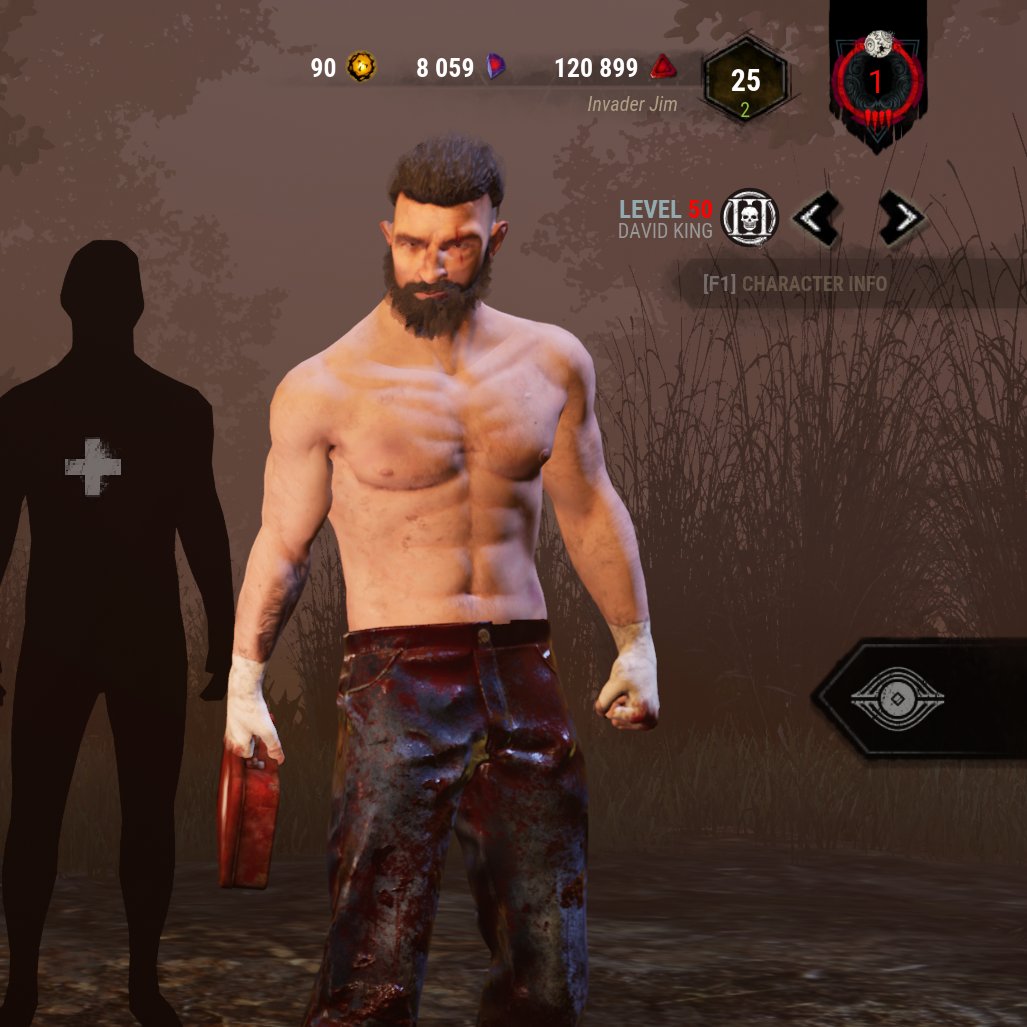 jimtheinvader's tweet photo. Finally hit Rank 1 legitimately on DBD. Feels good #dbd #daddydavid https://t.co/6lG7nfcqeE