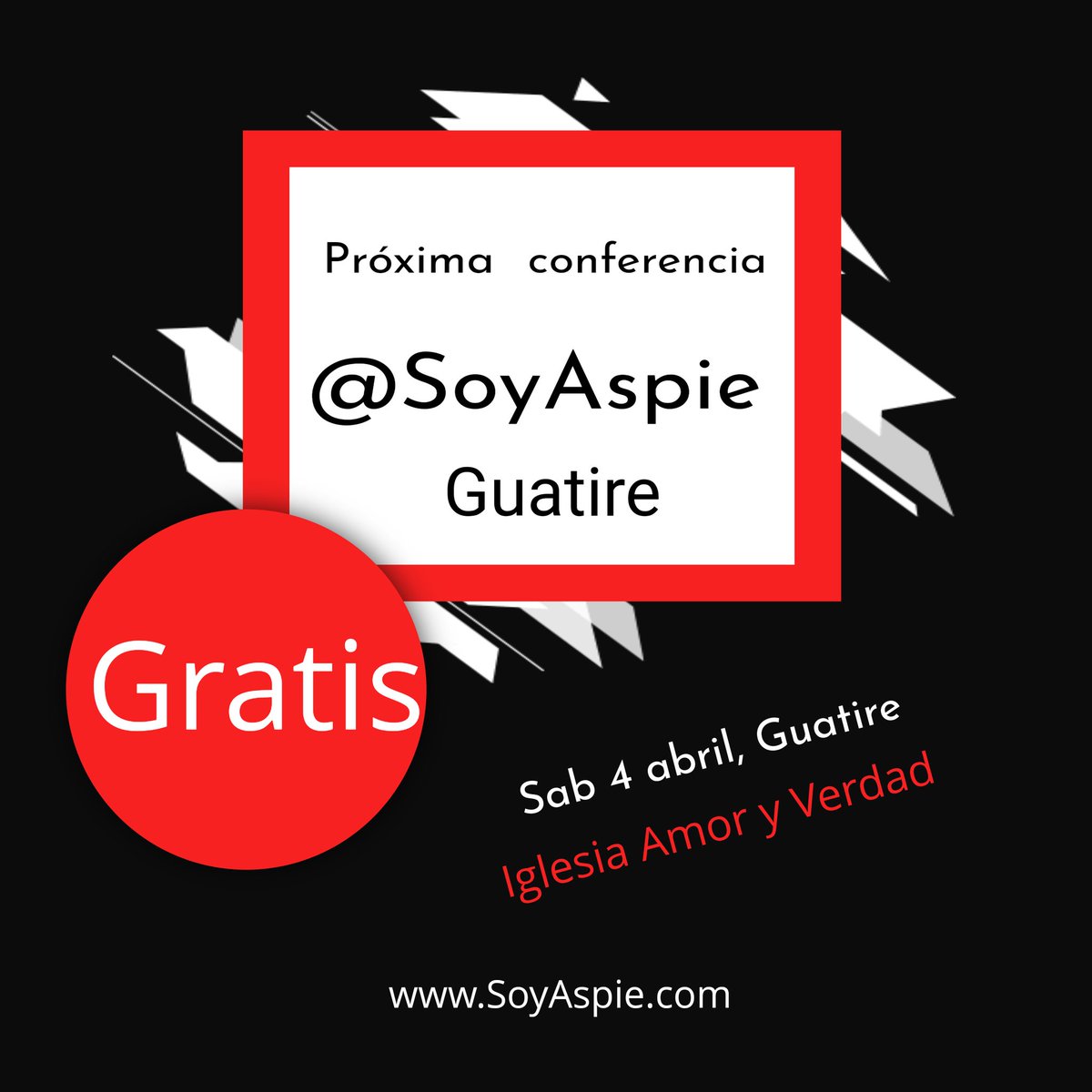 SoyAspie's tweet photo. @FundAspie y presenta la conferencia: 
"El Niño que Fui"
De Manuel Cedeño @SoyAspie

• Sábado 4 de abril 2020 02:00pm en el 23 de Enero, Guatire.

Qué sentía y qué pensaba como niño con *Asperger* *autismo* cuando no tenía las herramientas para expresarme. https://t.co/p2I9qXA7MG