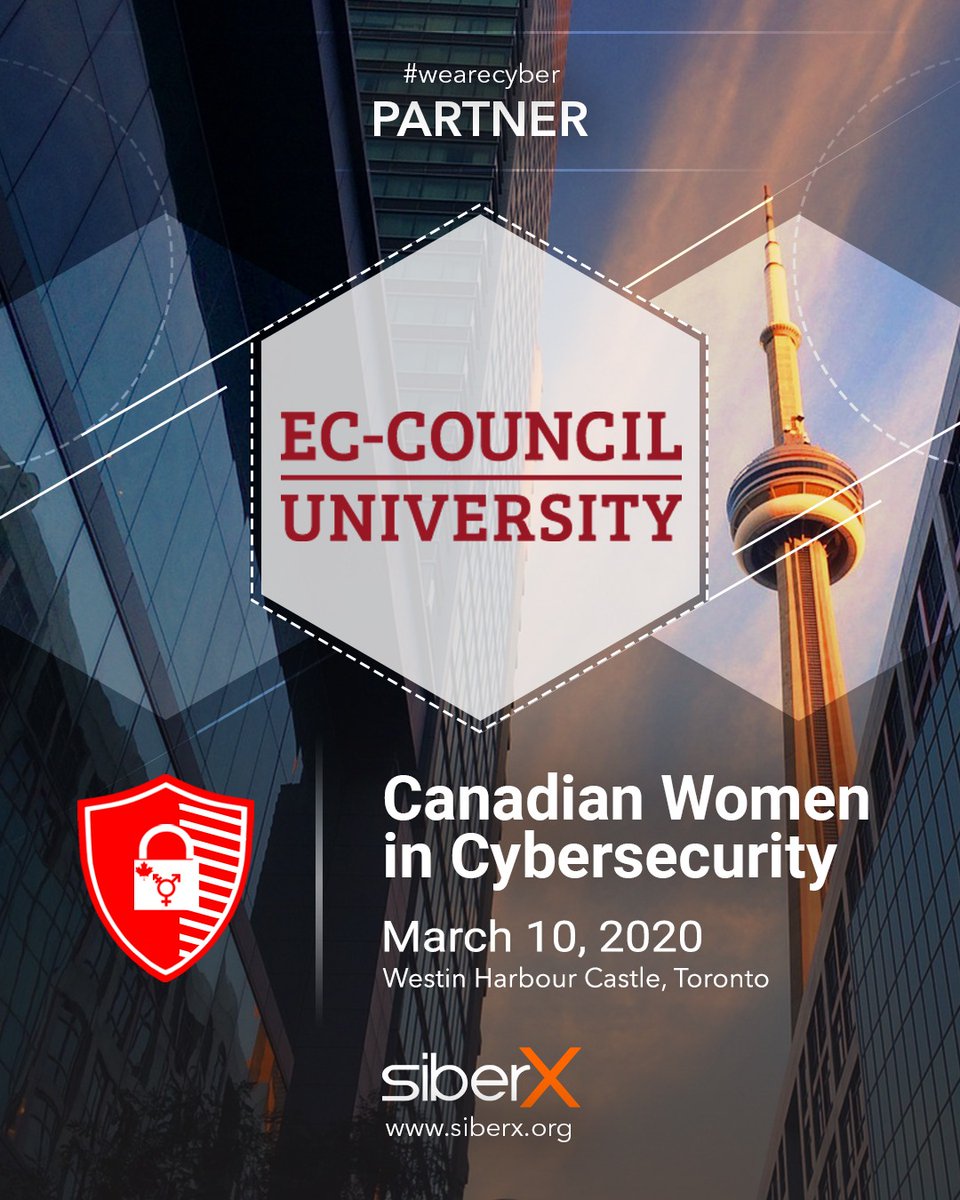 We are pleased to welcome <a href="/eccouncil/">EC-COUNCIL</a> &amp;  <a href="/ECCUniversity/">ECCouncil University</a> as partners to #wearecyber. We have run numerous sessions with their team including #CISOforumcanada , #globalcyberlympics and CTIA classes. 

Meet them on March 10th.

For More Information: lnkd.in/ejFMWmv