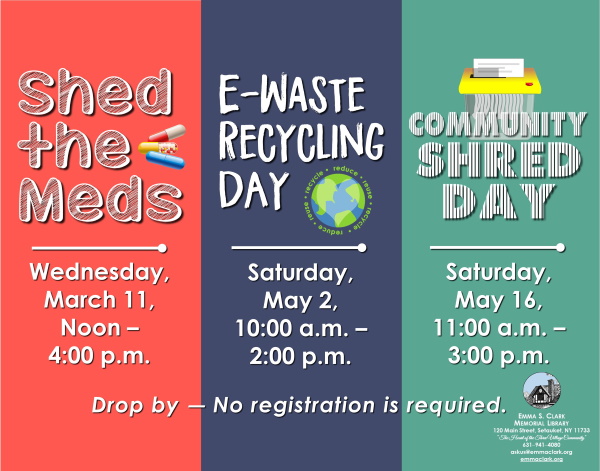 Escml's tweet photo. Mark your calendars! π #ShedtheMeds #EWasteRecycling #CommunityShredDay #SpringCleanUp #ProtectYourPrivacy #Recycling #DoYourPart https://t.co/fH1X5VHC1L