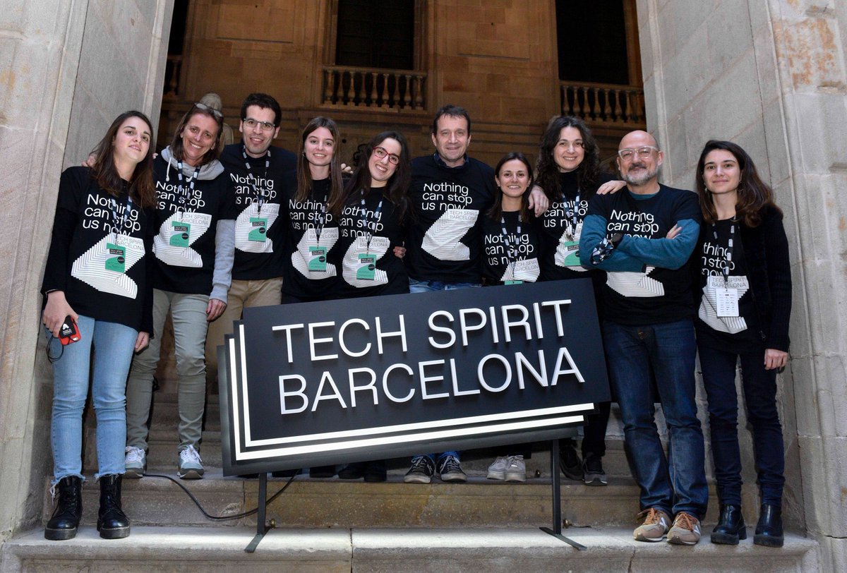 t_herrero's tweet image. #TechSpirit ha sido un brillante locura!! Detrás del éxito, un gran esfuerzo de muchos 🔝 En la foto, una parte del equipo de @bcntechcity As we said:  #nothingcanstopusnow!! 🚀