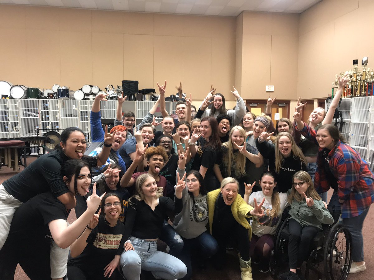 TheUSofus's tweet photo. My last rehearsal with these amazing humans❤️Can’t wait to see them shine in #RockOfAges @LHHS_theater https://t.co/RtaOrc1jIX