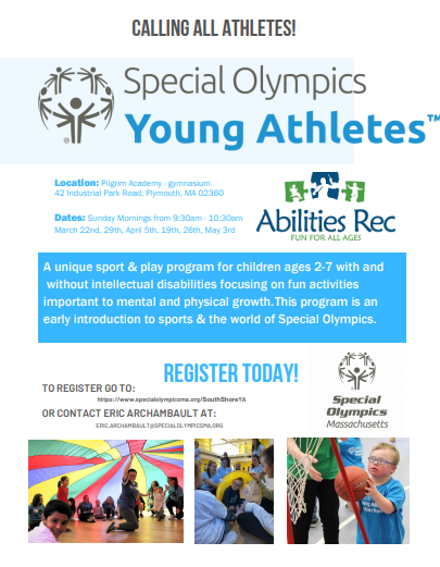 We are beyond excited to announce we are partnering with <a href="/SpOlympicsMA/">Special Olympics MA</a> to run the South Shore Young Athletes program! The six-week session begins on March 22. Register at the link below:

specialolympicsma.org/south-shore-yo…