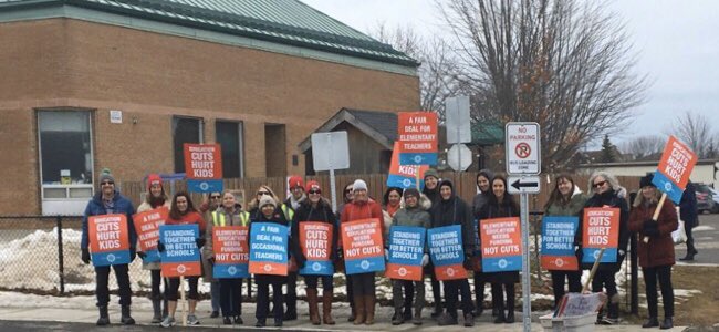 greenleesc's tweet photo. Ontario has one of the best education systems in the world, and we’re fighting to keep it that way #cutshurtkids https://t.co/du6KFxPlix
