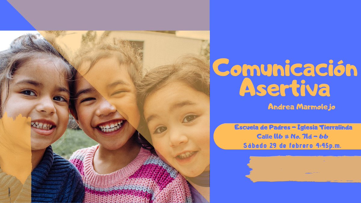 TierraLindaRed's tweet image. #EventosTierralinda
📣¿Te ha preocupado la comunicación con tus hijos?
Nuestra primera escuela de padres del año traerá un tema fundamental de comunicación en la familia 👨‍👩‍👧👨‍👩‍👧‍👦👨‍👩‍👦
 
Ven con tus hijos porque tendremos un RETO para ti.