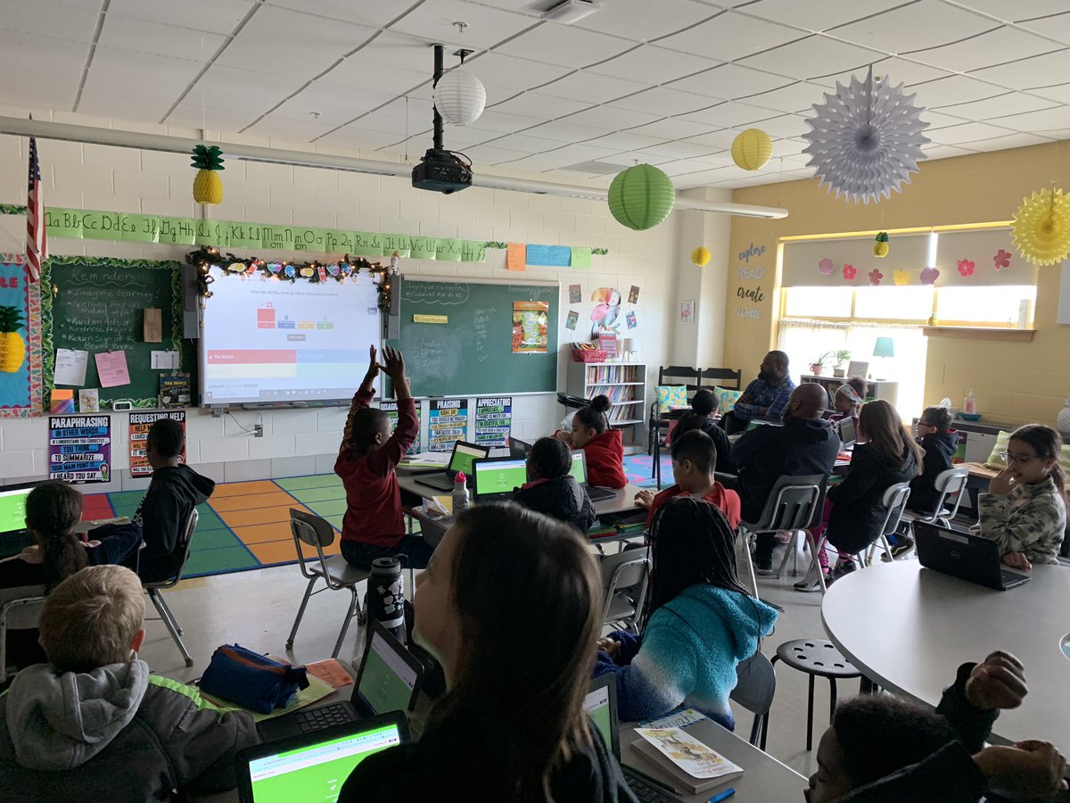 AngelCassetta's tweet photo. Fun finale to our One School One Book. We showed off our book club talks with our families. We even had a squirrelly visitor!  #wilburinspired https://t.co/9FzddvwtYz