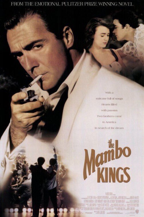 FilmNewsNos's tweet photo. 🎬MOVIE HISTORY: 28 years ago today, February 28, 1992, the movie ‘The Mambo Kings’ opened in theaters!

#ArmandAssante #AntonioBanderas #CathyMoriarty #MaruschkaDetmers #DesiArnazJr #RoscoeLeeBrowne #CeliaCruz #VondieCurtisHall #TalisaSoto #TitoPuente #ThomasFDuffy #FrankGrillo https://t.co/3dvTunAQIz