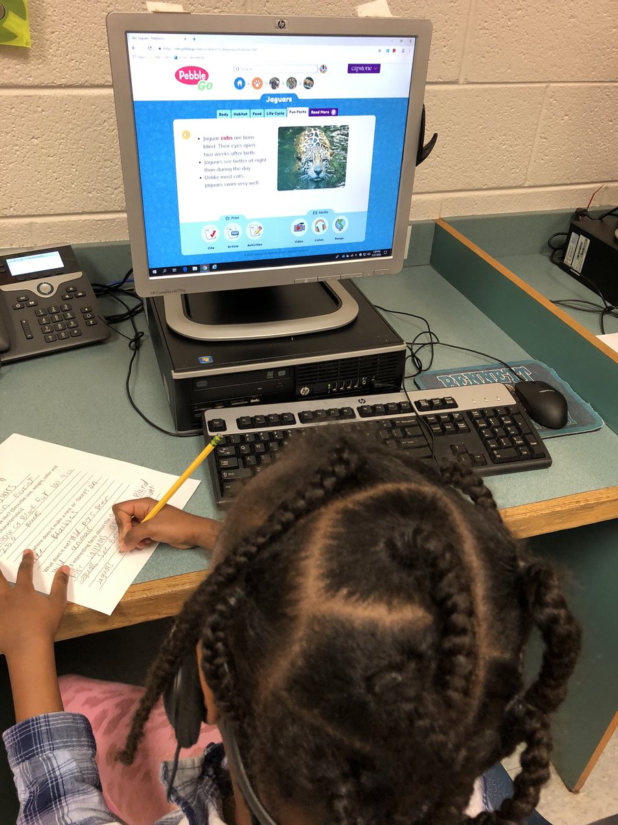 mrs_strauss22's tweet photo. These 2nd grade scholars did a great job using Pebble Go &amp; World Book Student to do some research and take notes as part of #DLday2020! @CapstonePub @worldbookinc @ShelleyPohzehl @KarenEHaddock @ToddErickson15 @DianeHarazin #bennettroars @PWCSNews https://t.co/AqErI6Br5k