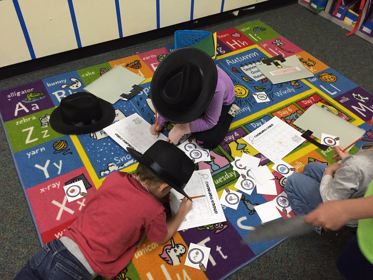 Mrs Renya's Kinder class was a crime scene today! Someone stole letters from the alphabet! The kids did some great detective work to find the culprit. Who would do such a thing? <a href="/RenoElementary/">Reno Elementary School</a>