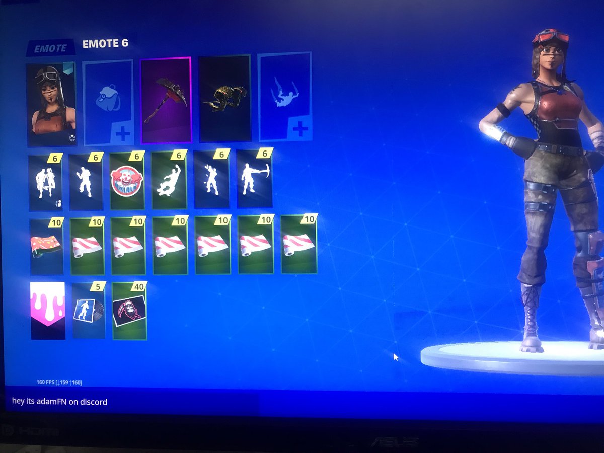 Adamtheplugzz's tweet photo. Selling/trading my renegade raider with raiders Revenge FA 150+ skins 
Lobby proof linkable to ps4/Xbox email changeable 50+ vouches #fortnite #renegaderaider #fortniteaccount #fortniteaccounts #fortniteaccountforsale #raidersrevenge #tfue #ninja #KeepStretchedRes #reconexpert https://t.co/RIK0TSImOb