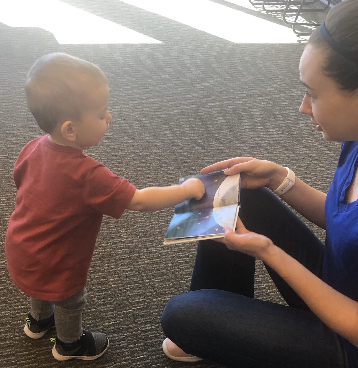 DrLohfink's tweet photo. What’s a great feeling? Seeing a child pickup and start reading a book that’s just been read aloud! Hearing a child say, “This is fun!” Agree @Amberswprsc? @Allawrence88? Check out these books and see for yourselves! @subletteelem @swplains @LiteracyKansas #haskelltownshiplibrary https://t.co/BQPapBHhAe