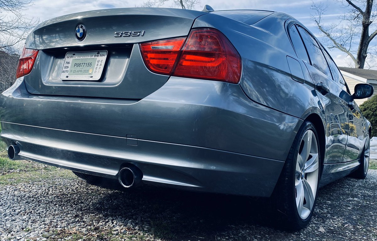 EXEC_H2's tweet photo. I always wanted one, never thought I would actually have one. But here it is. Itβs not brand new but itβs new to me and has a 300hp twin turbo inline 6 π. Meet my new (car) baby. #bmw #335i #sportssedan #drivingexcitement #e90 https://t.co/gxz7L6nZoM