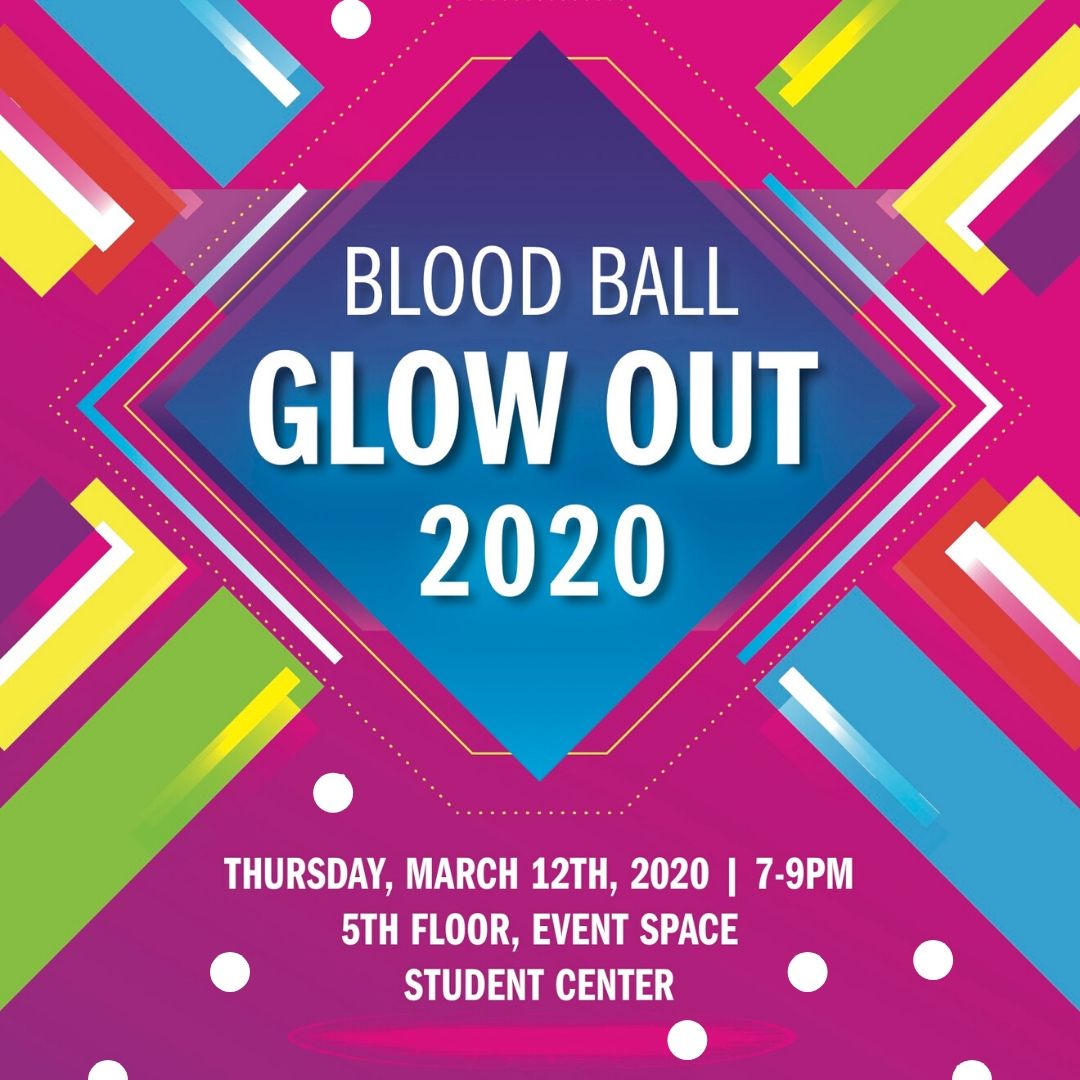 Blood Ball has had its official glow up! Catch the new revamped event Thursday, March 12! #GlowOut #BloodBall2020 #ColumbiaChi