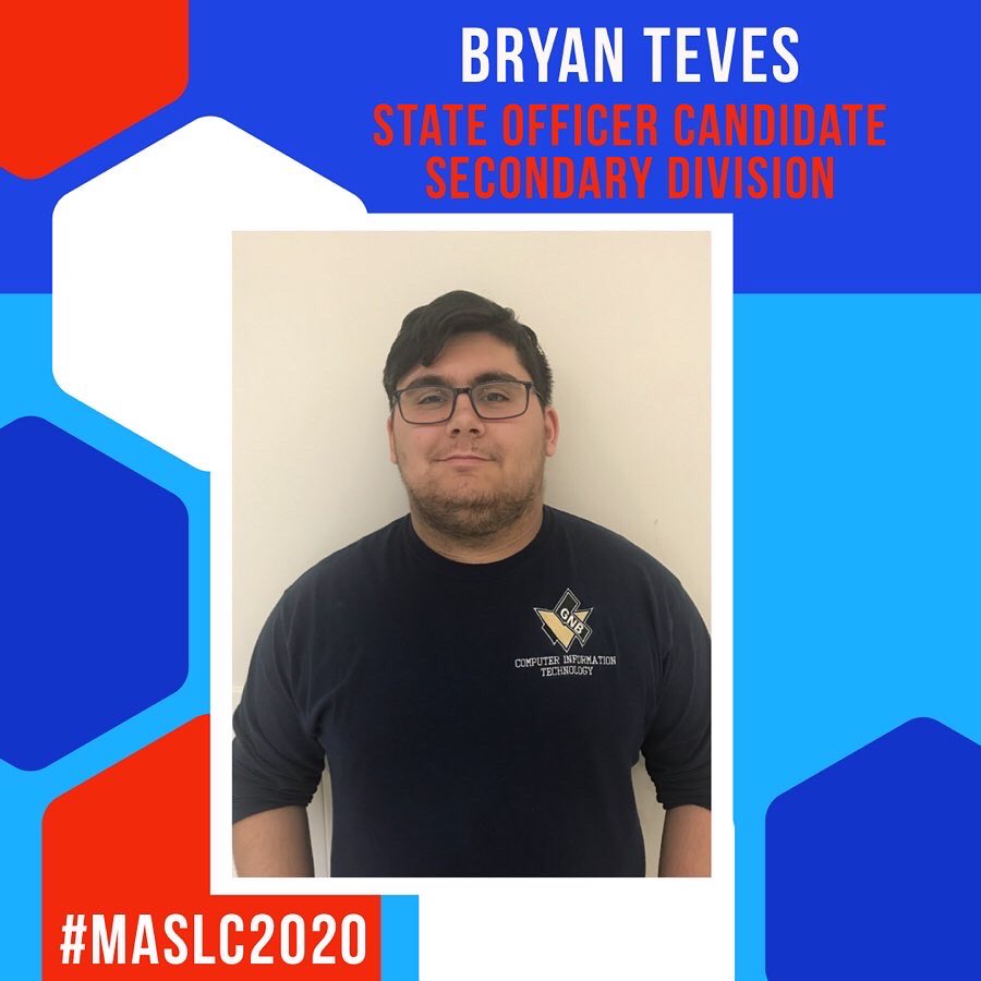 MassBPA's tweet photo. Secondary State Officer Candidate, Bryan Teves! #MASLC2020 #leadership https://t.co/3dcRxvVuyx
