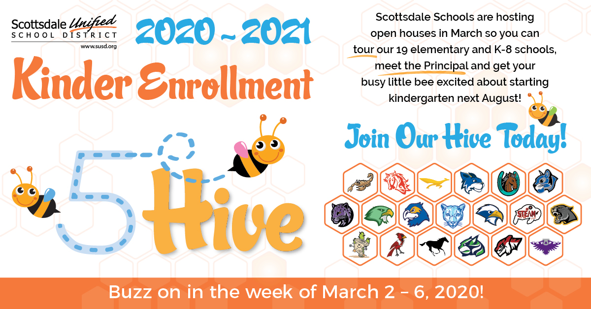 Don't forget to join us for our kindergarten open houses this week! Stop by SUSD's elementary &amp; K-8 schools to get your busy little bee excited to start kindergarten in August. Learn more about enrollment and view the open house schedule: susd.org/enroll.