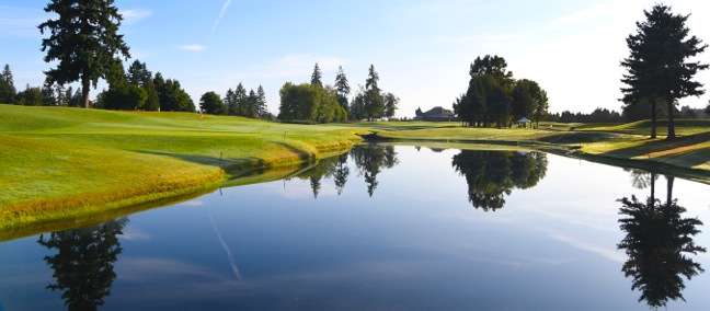 A different perspective of #10 South from behind the green.