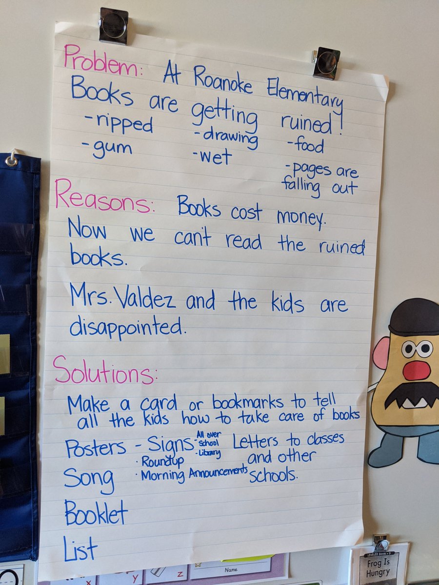 KinderRangers's tweet photo. @KinderRangers are all fired up and excited to help @kjrvaldez with her big problem! We have a list of ways we can write to help everyone learn how to take care of books at RES! @RoanokeRangers @nisdelemelar @TCRWP @MrsDi_RES @KesselinKinder @BethanyMcewan @kalemanclemente https://t.co/18dRblLrgh