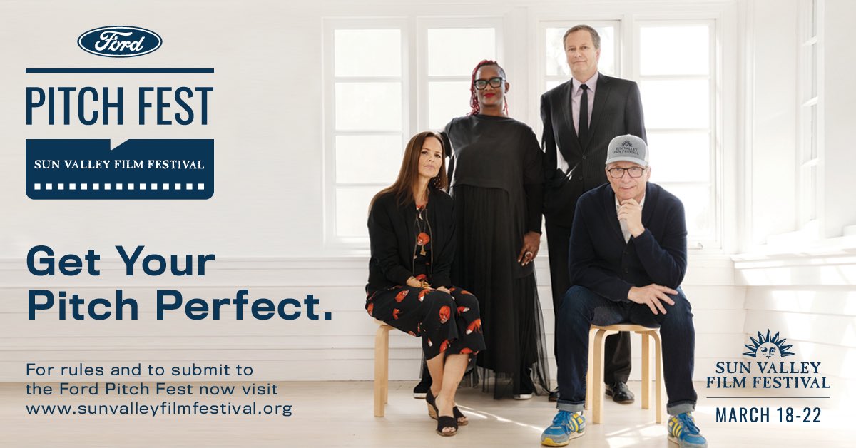 SunValleyFilm's tweet photo. #ad Get the chance to pitch your story at the @sunvalleyfilm and win the $25,000 Ford Producers Grant. NOW ACCEPTING SUBMISSIONS. Click to learn more, contest rules and to submit. Open to US residents from 50 states, 18 years of age. Enter by March 6th. https://t.co/eAwF4Qq3np https://t.co/jAXMMPBwYJ