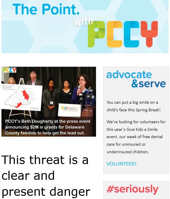 childrenfirstpa's tweet photo. The health threat that's already here. Thank goodness we know how to protect our kids.
Read all about it in this week's The Point-->https://t.co/8fBFqF15HM
#phled #leadfreephilly #gettheleadoutdelco https://t.co/vcDySzp1Pn