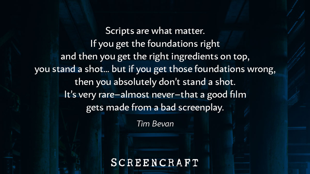 screencrafting's tweet photo. Does your screenplay stand a shot?

#screenwriting #writing #quote #timbevan https://t.co/dLak9TsTRp