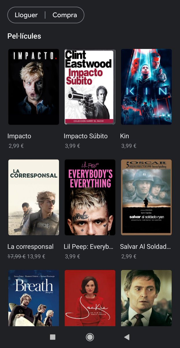 Això que entres a Google Play Video busques #Impacto i apareix al costat de  #ClintEastwood  i <a href="/StevenSpieIberg/">Steven SpieIberg</a> 😅

Per cert encara no has vist <a href="/ImpactoCorto/">Impacto Cortometraje</a> ?