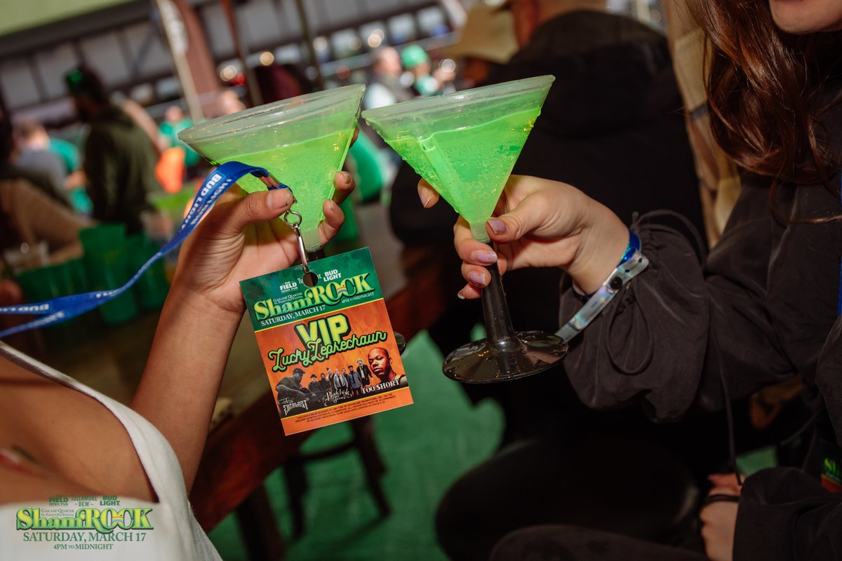 SDBlockParties's tweet image. Find your pot of gold and experience, #ShamROCK as a VIP on Saturday, March 14th 2PM-MID! 🌈

With your ticket GET:
🍀 7 complimentary drinks
🍀 Commemorative stein
🍀 FREE Irish Stew &amp;amp; MORE

HURRY! Prices increase from $99 to $109 Monday, March 2nd at MID!