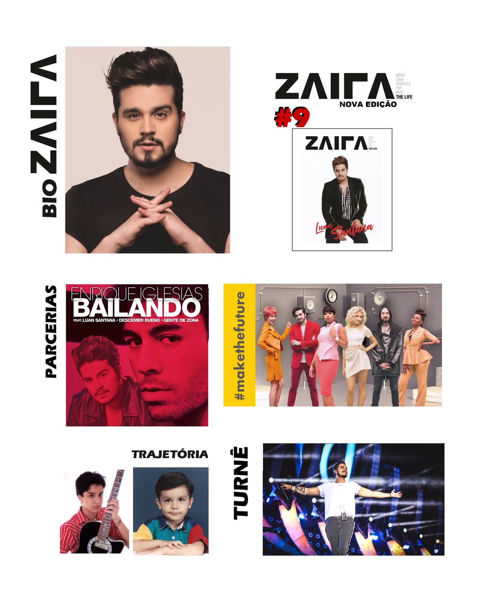 luansdaily's tweet photo. #9ED |⚡ A nova edição chegou como meteoro da paixão!!! Tem tudo sob
Luan Santana, Bio | Trajetórias | Nova turnê e parcerias ousadas do cantor, tudo isso e muito mais!! Você quer comprar a revista!? Entre no perfil @revistazaira e peça a sua! https://t.co/S7B3pSebCz