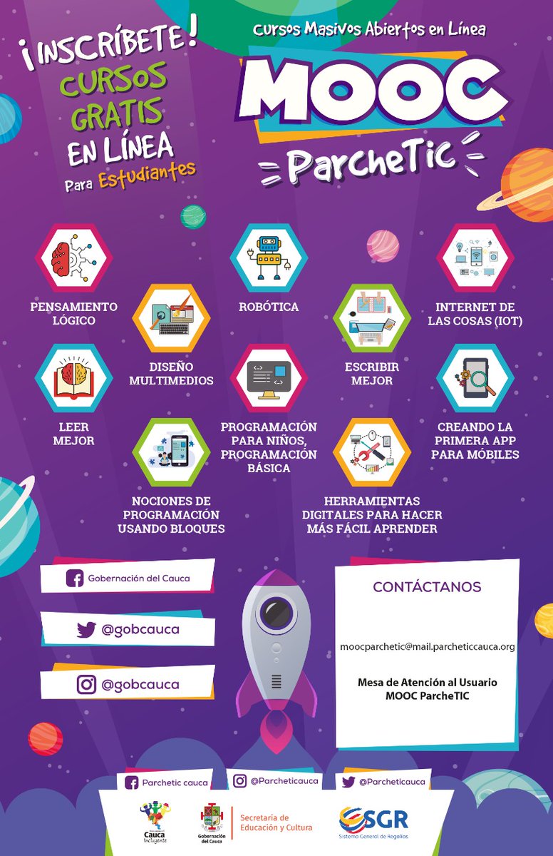 SedCauca_'s tweet photo. 🗣️El Secretario de Educación y Cultura @OctavioGuzman_ invita a docentes y estudiantes a incribirse en los cursos Masivos Abiertos en Linea MOOC, que ofrece la @educacioncauca con los cuales fortaleces tus competencias y habilidades básicas para el manejo de las TIC
#ParcheTic https://t.co/MTX3lpY15m