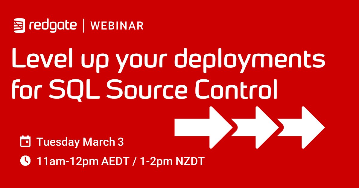 redgate's tweet image. We’re excited to announce our new flexible DevOps workflow! The model combines #state-based #development in #SQLSourceControl and #SourceControl for #Oracle with the customizable power of #migrations-based #deployments. Join this session to find out more: rd.gt/2wa0QUO