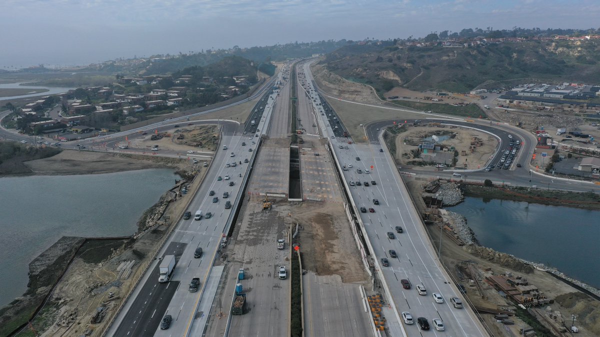 SANDAG's tweet photo. #BuildNCCAlert 🚧 On March 1, #SANDAG &amp; @SDCaltrans crews will begin 4-6 weeks of night work to demolish the old San Elijo Lagoon hwy bridge in the @CityofEncinitas. For safety, this work will take place Sun-Thu from 9pm-5am. Learn more: https://t.co/Rx5Xzi1DPc https://t.co/uqzUpxA2rV